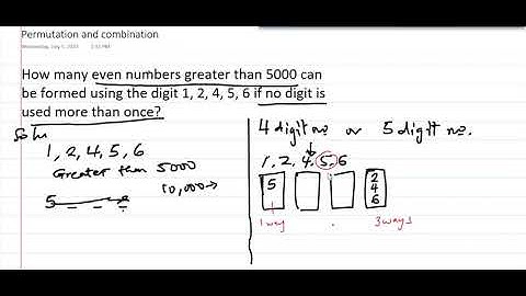 How many even numbers greater than 5000 can be formed using the digit 1,2,4,5,6 if no digit is .....