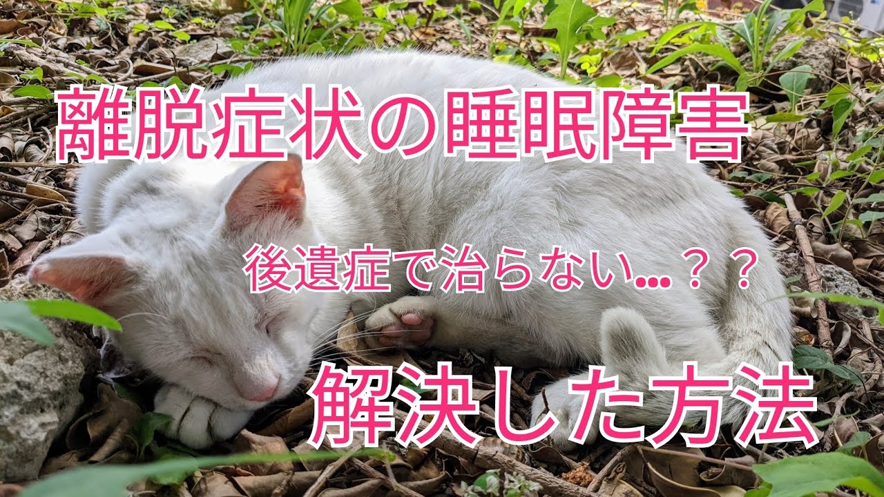 離脱症状の睡眠障害を解決した方法。中途覚醒も良くなります。 - YouTube