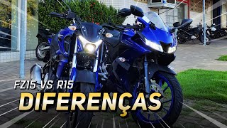 FZ15 vs R15 🔵 Veja a diferença entre elas #moto #comparativo