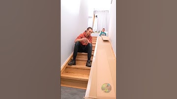 Safe & Fun! DIY Cardboard Slide for Kids 🛝
