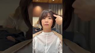 こだわりの顔まわりカット✂︎前髪作ってイメチェン✨ #美容室 #ショート #ショートボブ #ショート女子 #ショートカット #美容師
