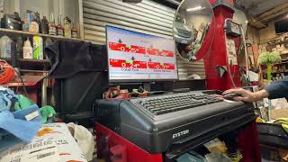 20250122 Hunter DSP 600 alignment machine in use 1