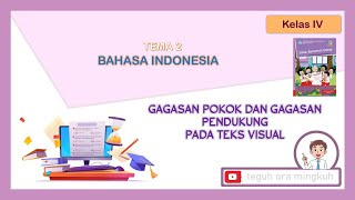 Gagasan Pokok  Pendukung Teks Visual  Bahasa Indonesia  Tema 2  Kelas Iv