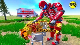 Superhero Doctor Robot Animals Rescue Simulator - Android Gameplay FHD screenshot 2