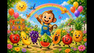 Learn Fruits in English & Hindi | Fruit Names Song for Kids & Toddlers | Akshar Vidhya Academy