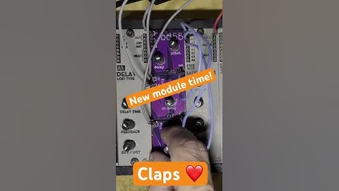 New module from wonkystuff: cp110 clap voice #beats #synthesizer #modular #drummachine