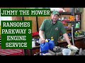 Service du moteur ransomes parkway 3 avec jimmy la tondeuse entretien du moteur turbo diesel kubota v1505