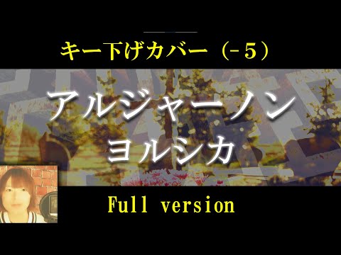 【キー下げ(‐5)】アルジャーノン／ヨルシカ  cover by 出原浩史（いで）【フル】【歌詞付き】TBS系火曜ドラマ『夕暮れに、手をつなぐ』主題歌【低音ver.】【歌ってみた】【男性キー】
