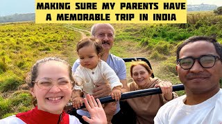 Taking my parents to KAZIRANGA National Park 🇷🇺 + 🇮🇳 
