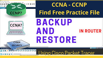 How to take Backup and Restore configuration in Router || CCNA || Networking || Lab Practical