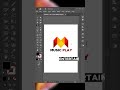 Unique Logo Design in Adobe Illustrator! #shortsfeed