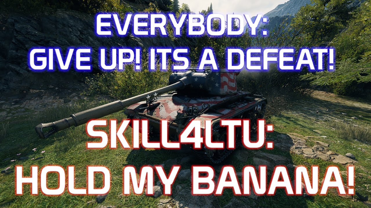 streamer setup Everybody: the score is 0-5 after 2 minutes its a lost. Skill: Hold my banana!