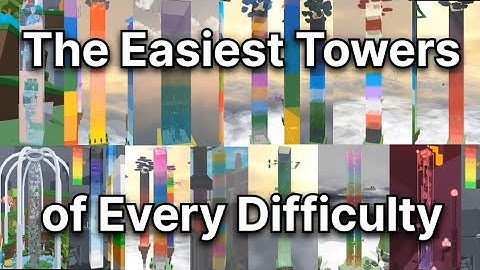 The Easiest Towers of Every Difficulty (JToH)
