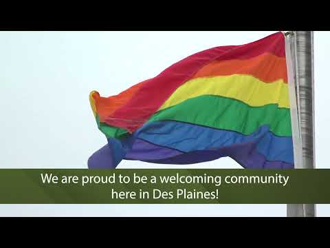 Pride Flag Raising at Des Plaines Civic Center