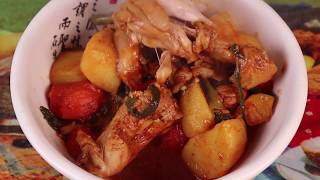 Тушеная курица рецепт Корейская кухня 닭볶음탕 Spicy braised chicken Dak-bokkeumtang recipe Тушеная курица рецепт Корейская кухня 닭볶음탕 Spicy braised chicken Dak-bokkeumtang recipe
