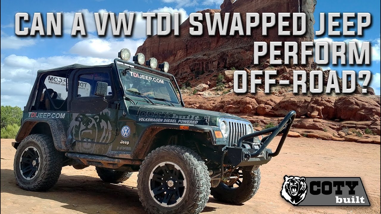 Can a VW TDI swapped Jeep perform off-road? - YouTube