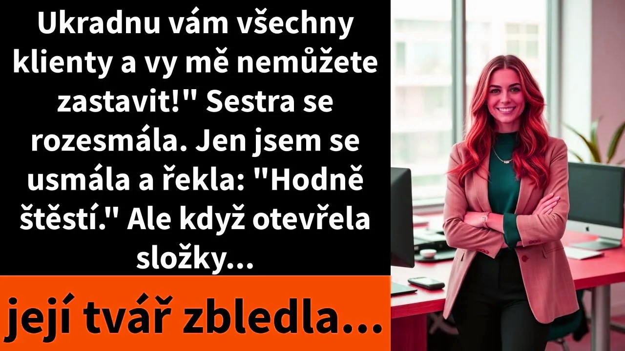„Beru vám všechny klienty a vy s tím nemůžete nic dělat." Moje mladší sestra se mi posmívala přes stůl a mávala USB diskem s celou naší databází. Tři roky jsem ji učila všechny zkratky, které jsem...