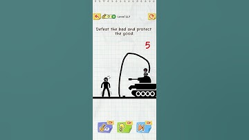 Tech gamer 13 : Draw 2 save level 117 || Defeat the bad and and protect the good || #shorts  #song