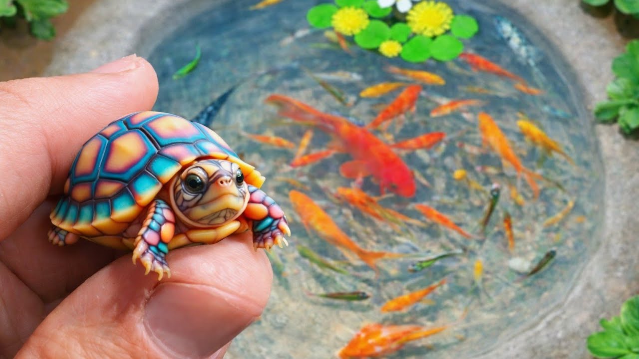 Freshwater fish surprise inside giant egg