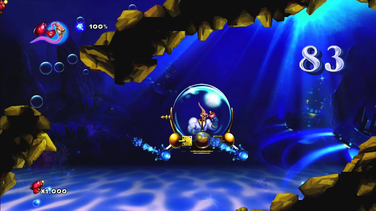 Earthworm Jim: Underwater and Game Over - HD
