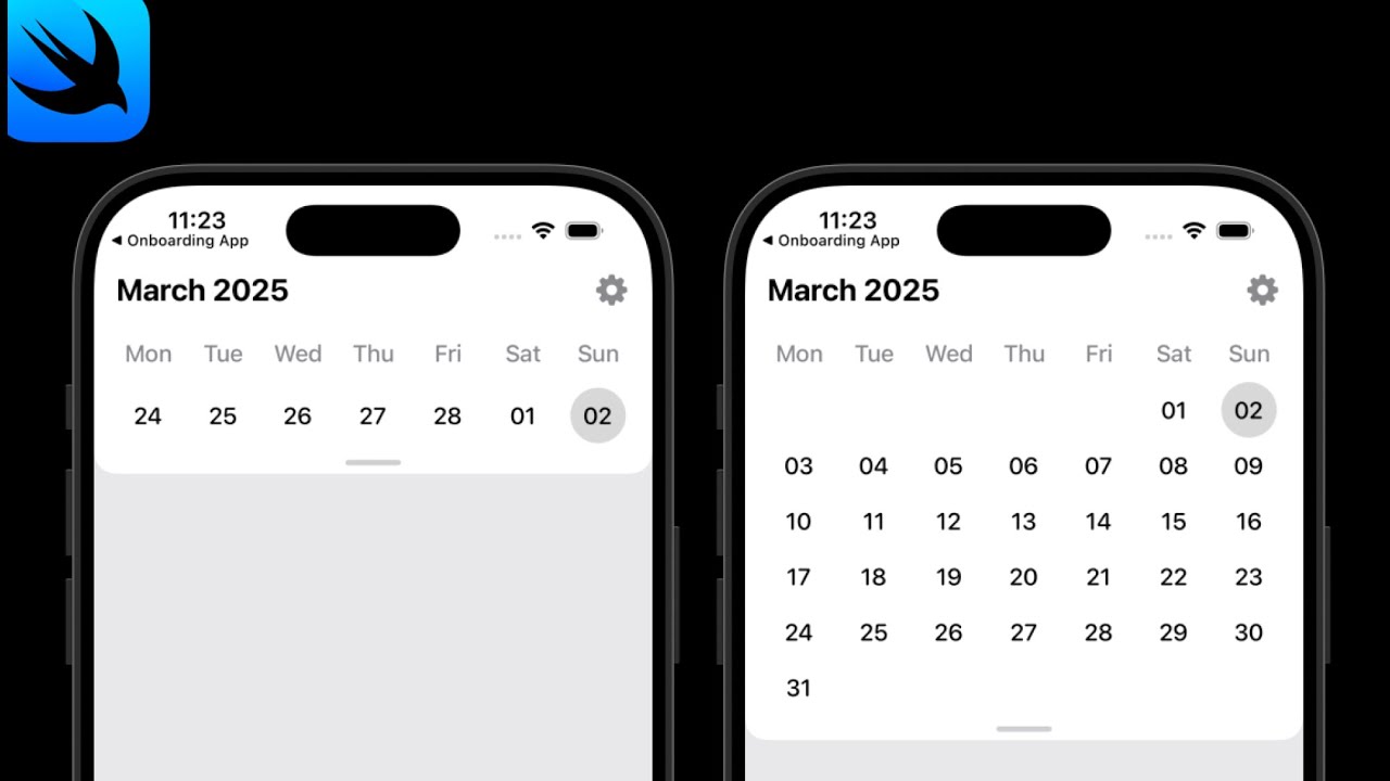SwiftUI Expanded Calendar - YouTube