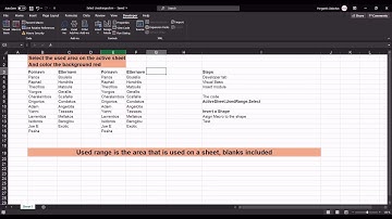 Excel VBA - Select Used Range