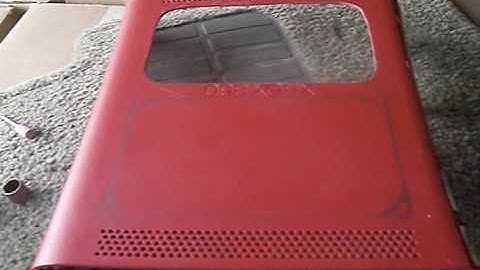 How to cut windows in a Xbox 360 case