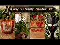 4 Easy & Trendy Planter Ideas || Planter DIY at Home