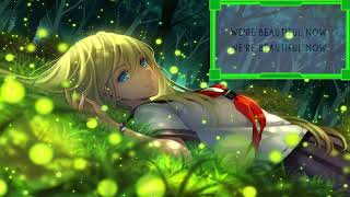 Nightcore beautiful now lyrics