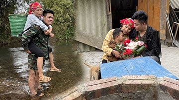 Rewind Timelapse: Kind Man give flowers to single mother - Sell ducks, Cassava harvest for pig feed