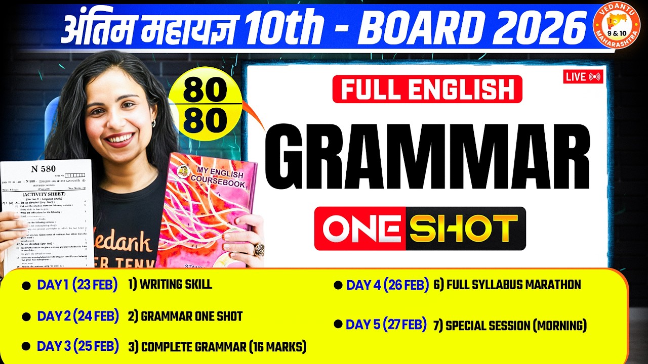 Complete English Grammar Class 10 One Shot |10th Board Full English ...