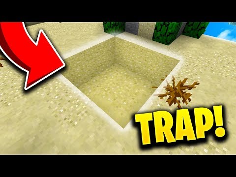 How To Make a QUICKSAND TRAP in Minecraft Pocket Edition