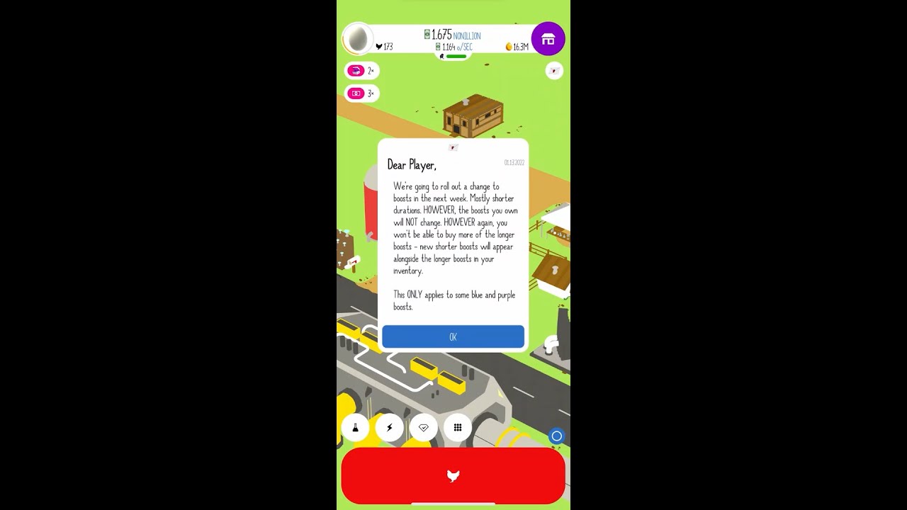 Boost and Research Changes in Egg, Inc. YouTube