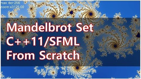 [Speed Coding] Mandelbrot set plotter From Scratch in C++11/SFML #mandelbrot  #speedcoding #fractal