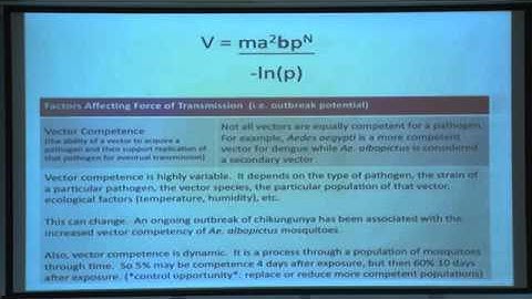 Components and compartments of vector-borne pathogen transmission