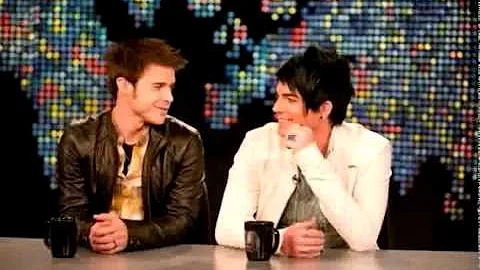 Camaraderie of Kris Allen & Adam Lambert (Intervie...