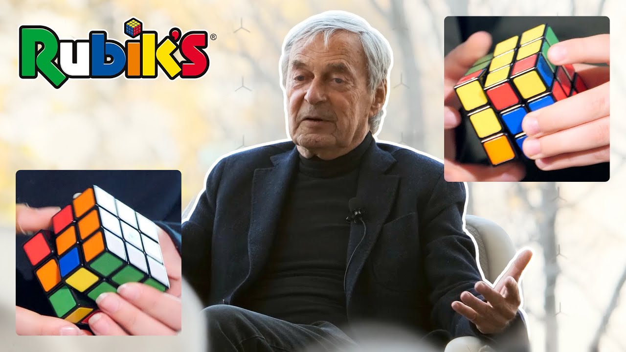 Ernő Rubik visits Spin Master HQ in Toronto, Ontario, Canada