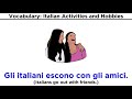 Italian Leisure Activities and Vocabulary