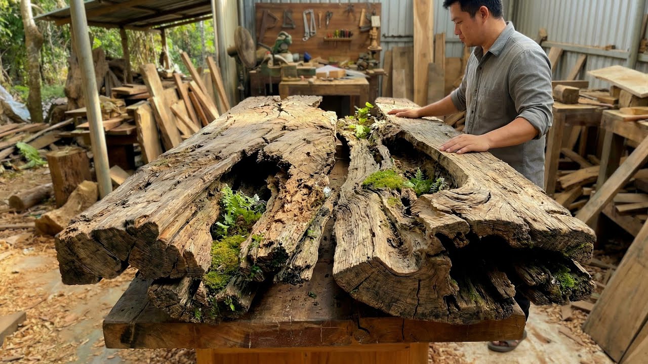 Don’t Throw This Away — Watch This Craftsman Turn Rotten Wood into a Jaw-Dropping Masterpiece