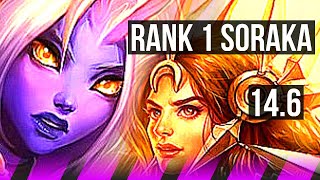 SORAKA & Zeri vs LEONA & Ez (SUP) | Rank 1 Soraka, Rank 9, 1/2/18 | TR Challenger | 14.6