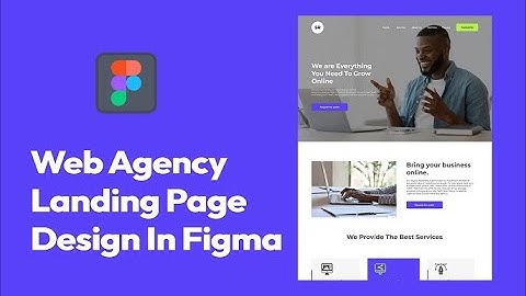 Web agency landing page design in Figma within 10 minutes