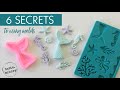 6 Secrets How to Use Silicone Molds for Fondant / Gumpaste / Modeling Chocolate / Marzipan - EASY