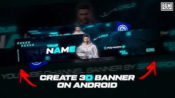 Create 3D gaming banner on android | PUBG/BGMI banner work | no copyright