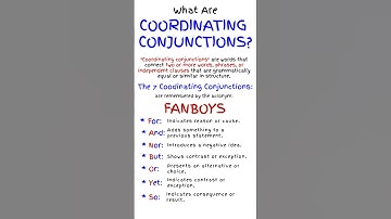 FANBOYS: Coordinating Conjunctions #learnenglish #englishlanguage #spokenenglish