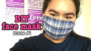 EASY DIY FACE MASK | design #1 | face mask series