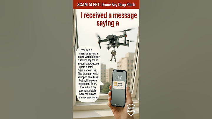 Scam Alert: Drone Key Drop Phish #Shorts