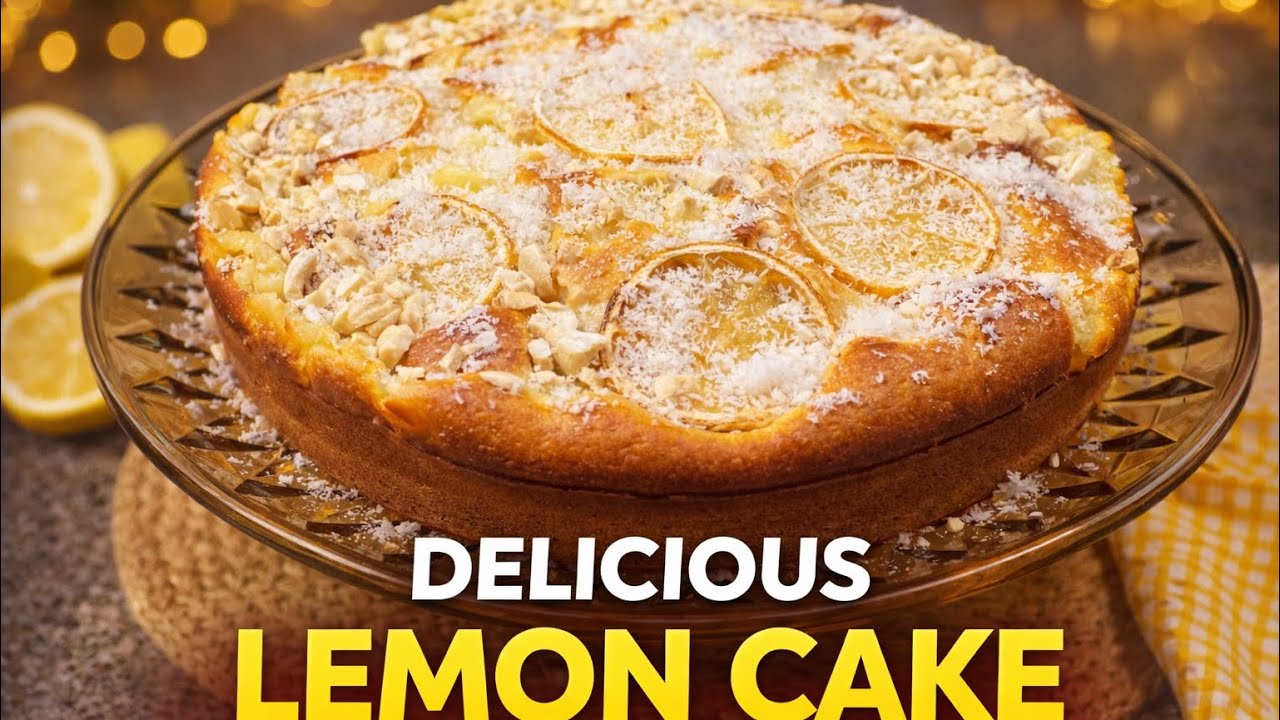 Best Lemon Cake 🍋 Full Lemon Flavor in Every Bite - Melts in Your Mouth