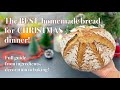 Homemade whole wheat bread for Christmas dinner! Making and Decorating #bread design, full recipe