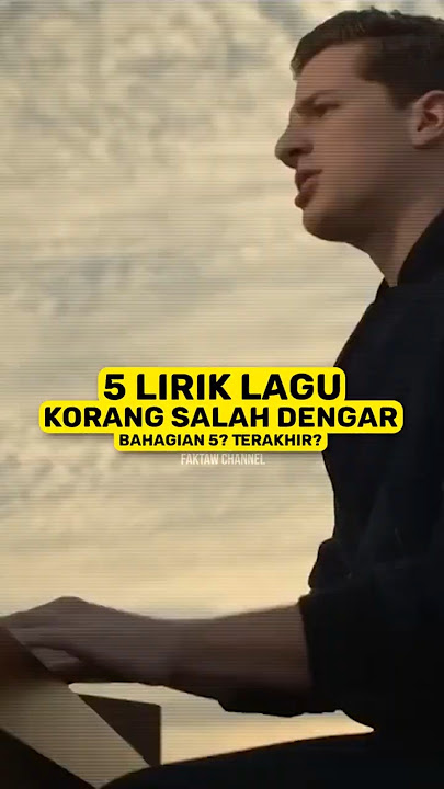 5 lirik lagu korang SALAH DENGAR 5 😱