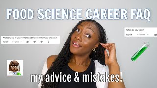 FOOD SCIENCE Q&A: salary transparency, job interview mistakes, where I work + my career advice